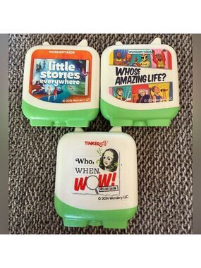 Tonies Who When Wow Little Stories Whose Amazing Life Set of 3 Play Figurines